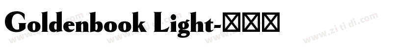 Goldenbook Light字体转换